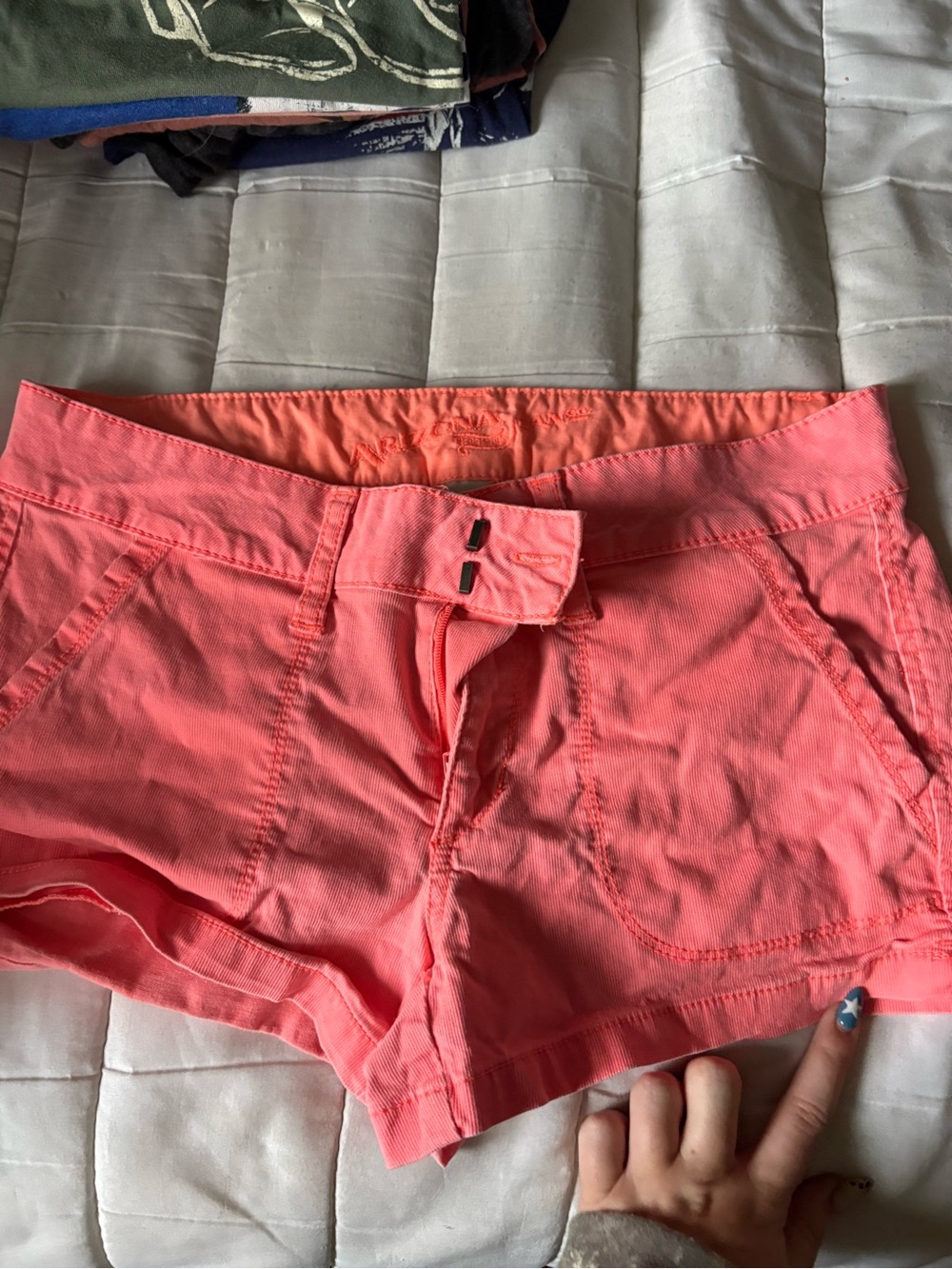 Arizona Jean Company Coral Pink Women's Jean Shorts